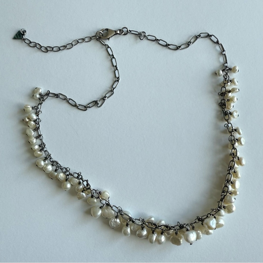 Silpada Designs Stirling Silver and Genuine Freshwater Pearl Necklace